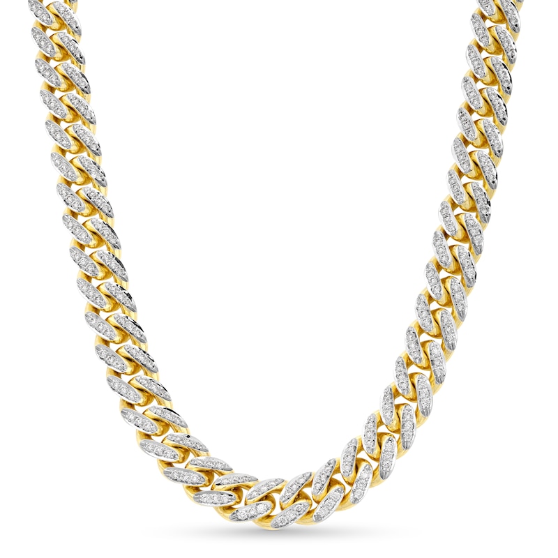Alessi Domenico Diamond Necklace 7 ct tw 18K Yellow Gold 24" 8.2mm