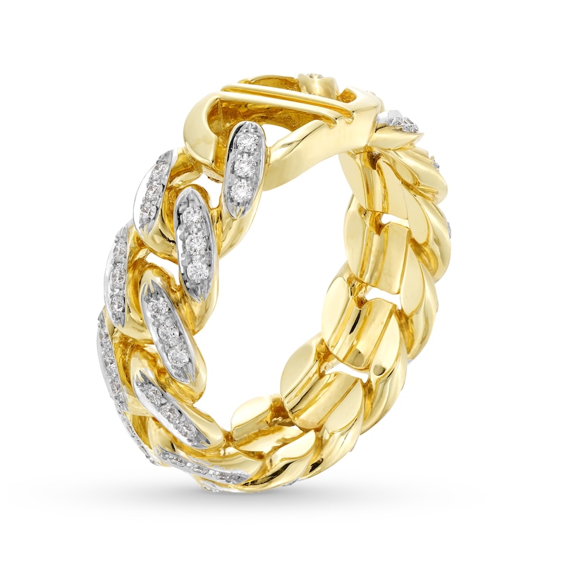 Alessi Domenico Diamond Ring 5/8 ct tw 18K Yellow Gold - Size 10