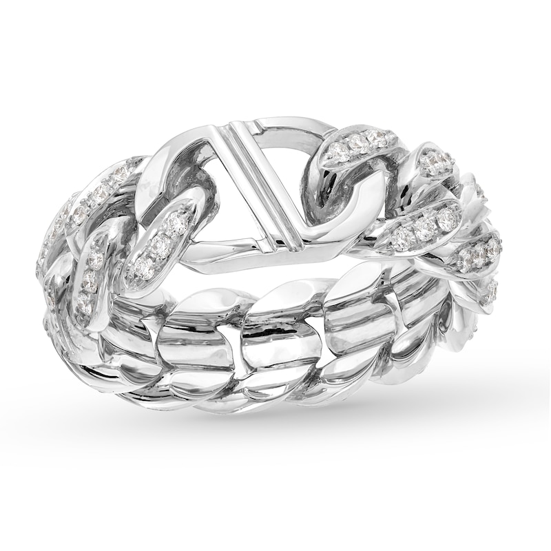 Alessi Domenico Diamond Ring 5/8 ct tw 18K White Gold - Size 10