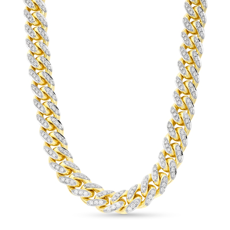 Alessi Domenico Diamond Necklace 14 ct tw 18K Yellow Gold 24" 11.6mm