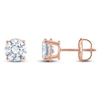 Thumbnail Image 1 of Round-Cut Lab-Grown Diamond Solitaire Stud Earrings 1-1/2 ct tw 14K Rose Gold (F/SI2)