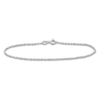 Thumbnail Image 1 of Solid Singapore Chain Bracelet 1.2mm 14K White Gold 7.5"