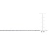 Thumbnail Image 2 of Solid Singapore Chain Bracelet 1.2mm 14K White Gold 7.5"