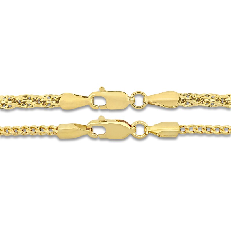 Main Image 3 of Rope Chain & Hollow Link Chain Bracelet Set 14K Yellow Gold