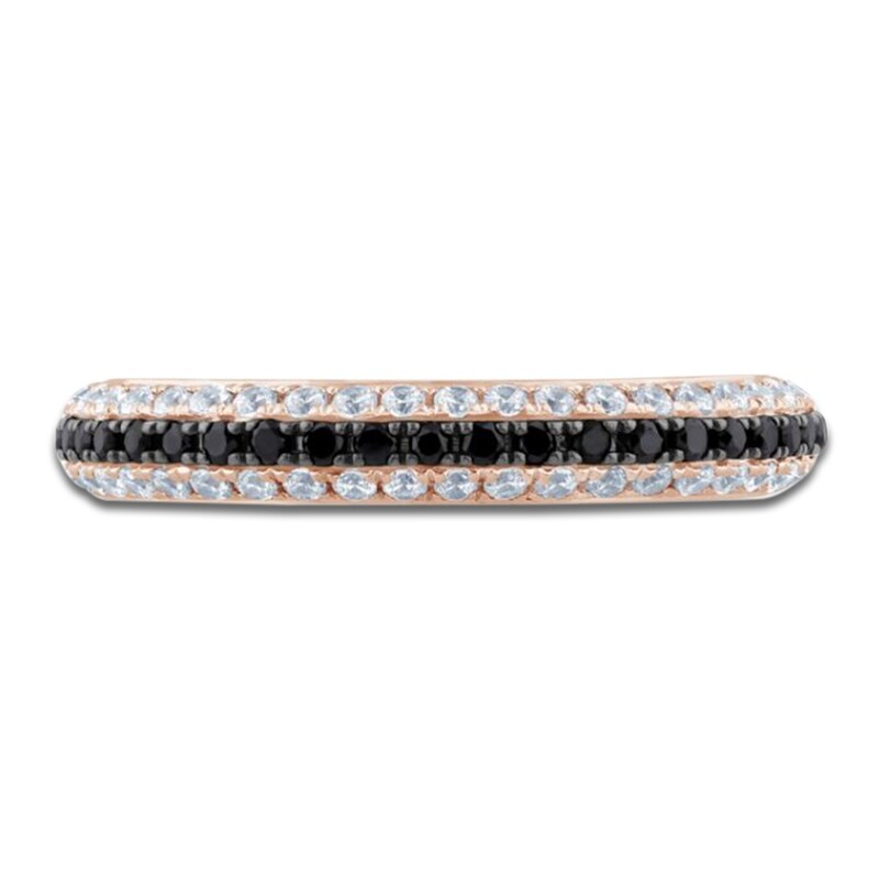 Main Image 3 of Pnina Tornai Black & White Diamond Anniversary Ring 1/2 ct tw 14K Rose Gold