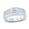 Thumbnail Image 1 of Men's Pnina Tornai Lab-Grown Emerald-Cut Diamond Anniversary Band 1-7/8 ct tw 14K White Gold