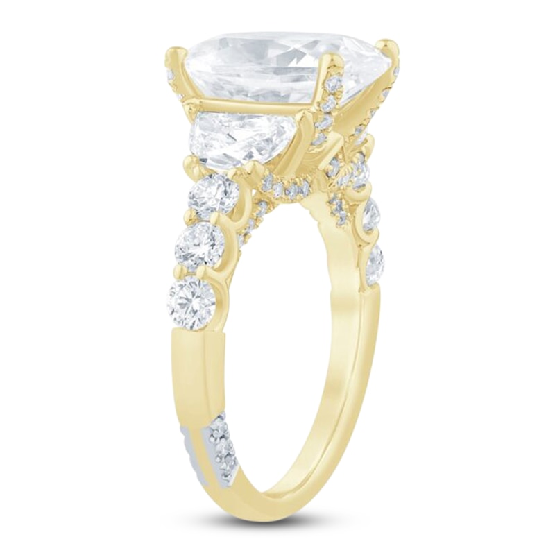 Main Image 2 of Pnina Tornai Lab-Grown Diamond Oval-Cut Engagement Ring 6-7/8 ct tw 14K Yellow Gold