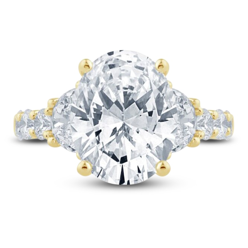 Main Image 3 of Pnina Tornai Lab-Grown Diamond Oval-Cut Engagement Ring 6-7/8 ct tw 14K Yellow Gold