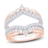 Thumbnail Image 1 of Certified Diamond Chevron Enhancer Ring 1 ct tw 14K Two-Tone Gold