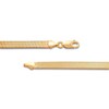 Thumbnail Image 2 of Solid Herringbone Chain Bracelet 5.53mm 10K Yellow Gold 8"