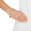 Thumbnail Image 3 of Hollow Chunky Oval Link Bracelet 11mm 14K Yellow Gold 8"