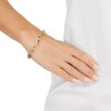 Thumbnail Image 3 of Hollow Oval Link Greek Key Bracelet 8.3mm 14K Yellow Gold 7.5"