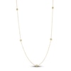Thumbnail Image 1 of Crivelli Marquise-Cut Diamond Rondelle Station Necklace 3-5/8 ct tw 18K Yellow Gold 35.25"