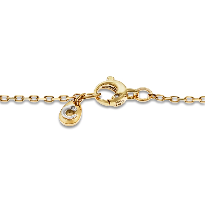 Main Image 3 of Crivelli Marquise-Cut Diamond Rondelle Necklace 7/8 ct tw 18K Yellow Gold 18"