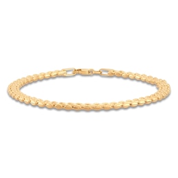 Panther Stampato Chain Bracelet 4.4mm 14K Yellow Gold 7.5"
