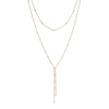 Thumbnail Image 1 of Italia D'Oro Bead Layered Lariat Necklace 14K Yellow Gold
