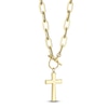 Thumbnail Image 3 of Shy Creation Diamond Cross Toggle Necklace 3/8 ct tw 14K Yellow Gold 18" JR55011950