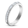 Thumbnail Image 2 of Vera Wang VOW Baguette & Round-Cut Diamond Wedding Band 3/8 ct tw 14K White Gold
