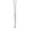 Thumbnail Image 2 of Shy Creation Diamond Octagon Tag Necklace 7/8 ct tw 14K White Gold 18" SC55019872