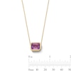 Thumbnail Image 3 of Jared Design House Rectangle-Cut Natural Amethyst Necklace 14K Yellow Gold 19"