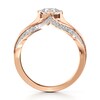 Thumbnail Image 2 of J'Lure Lab-Grown Diamond Octagon Step-Cut Engagement Ring 1-3/8 ct tw 18K Rose Gold