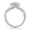 Thumbnail Image 2 of J'Lure Lab-Grown Diamond Hexagon Portrait-Cut Engagement Ring 2-3/8 ct tw 18K White Gold