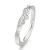 Thumbnail Image 4 of J'Lure Lab-Grown Diamond Scalloped Wedding Band 1/5 ct tw 18K White Gold