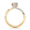 Thumbnail Image 2 of J'Lure Pear Step-Cut Lab-Grown Diamond Bypass Engagement Ring 1-3/8 ct tw 18K Yellow Gold