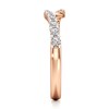 Thumbnail Image 3 of J'Lure Lab-Grown Diamond Contour Wedding Band 1/3 ct tw 18K Rose Gold