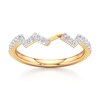 Thumbnail Image 1 of J'Lure Lab-Grown Diamond Angled Contour Wedding Band 1/4 ct tw 18K Yellow Gold