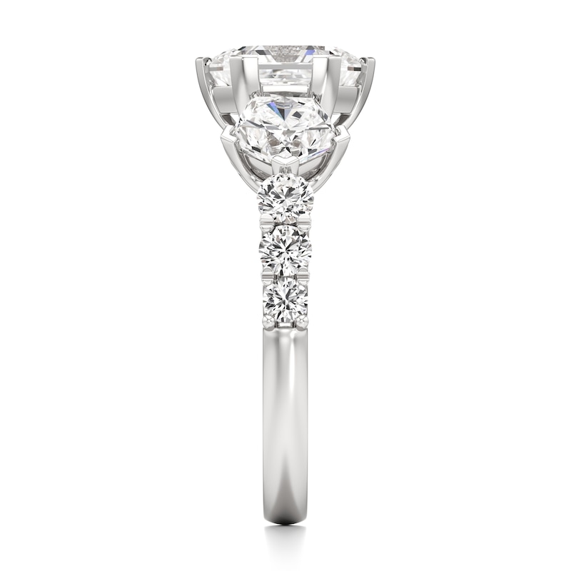 Main Image 3 of J'Lure Hexagon Brilliant-Cut Lab-Grown Diamond Engagement Ring 3-1/2 ct tw 18K White Gold