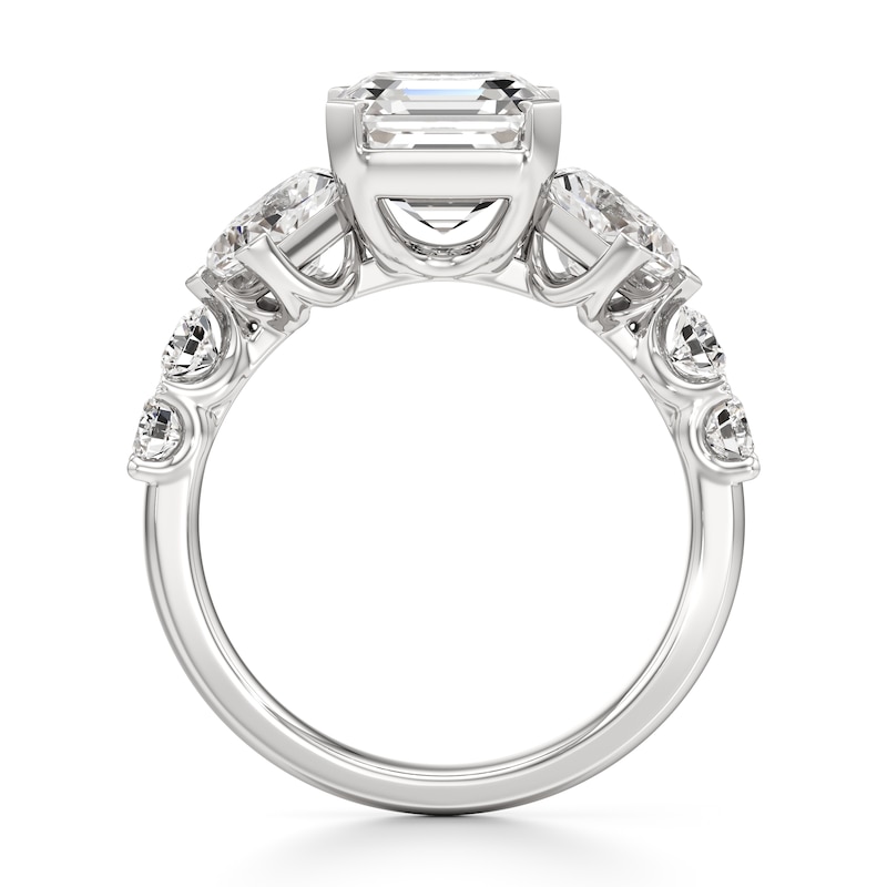Main Image 2 of J'Lure Square-Emerald Step-Cut Lab-Grown Diamond Engagement Ring 4-3/4 ct tw 18K White Gold