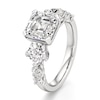 Thumbnail Image 4 of J'Lure Square-Emerald Step-Cut Lab-Grown Diamond Engagement Ring 4-3/4 ct tw 18K White Gold