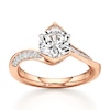Thumbnail Image 1 of J'Lure Hexagon Brilliant-Cut Lab-Grown Diamond Bypass Engagement Ring 2-1/4 ct tw 18K Rose Gold