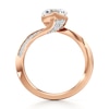 Thumbnail Image 2 of J'Lure Hexagon Brilliant-Cut Lab-Grown Diamond Bypass Engagement Ring 2-1/4 ct tw 18K Rose Gold