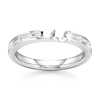 Thumbnail Image 1 of J'Lure Baguette-Cut Lab-Grown Diamond Contour Wedding Band 1/3 ct tw 18K White Gold