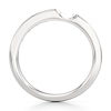 Thumbnail Image 2 of J'Lure Baguette-Cut Lab-Grown Diamond Contour Wedding Band 1/3 ct tw 18K White Gold