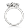 Thumbnail Image 2 of J'Lure Octagon Step-Cut Two-Stone Lab-Grown Diamond Engagement Ring 3-1/3 ct tw 18K White Gold