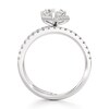 Thumbnail Image 2 of J'Lure Square-Emerald Step-Cut Lab-Grown Diamond Spiral Engagement Ring 1-3/8 ct tw 18K White Gold