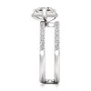 Thumbnail Image 3 of J'Lure Square-Emerald Step-Cut Lab-Grown Diamond Spiral Engagement Ring 1-3/8 ct tw 18K White Gold