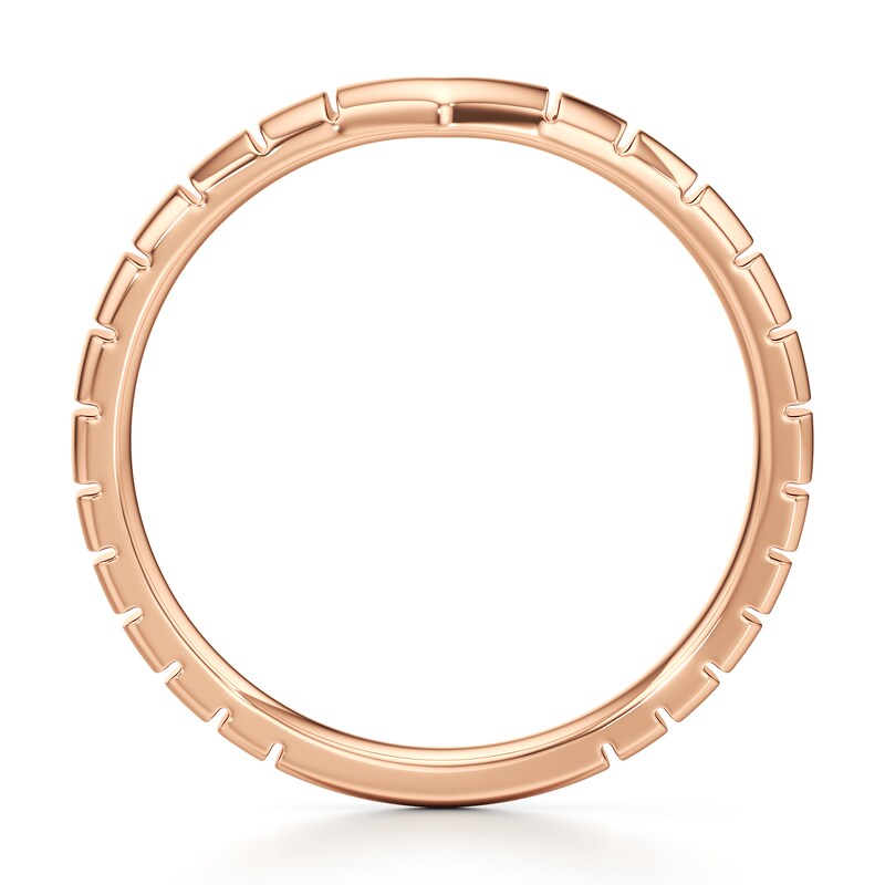 Main Image 2 of J'Lure Contour Wedding Band 18K Rose Gold