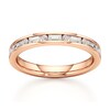 Thumbnail Image 1 of J'Lure Baguette & Round-Cut Lab-Created Diamond Wedding Band 3/8 ct tw 18K Rose Gold