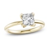 Thumbnail Image 1 of Certified Princess-Cut Diamond Solitaire Engagement Ring 1-1/2 ct tw 18K Yellow Gold (SI2/G)