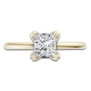 Thumbnail Image 3 of Certified Princess-Cut Diamond Solitaire Engagement Ring 1-1/2 ct tw 18K Yellow Gold (SI2/G)