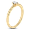 Thumbnail Image 2 of Certified Oval-Cut Diamond Solitaire Engagement Ring 1/4 ct tw 18K Yellow Gold (SI2/G)