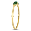 Thumbnail Image 2 of Le Vian Natural Nephrite Jade Bangle Bracelet 1/8 ct tw Diamonds 14K Honey Gold