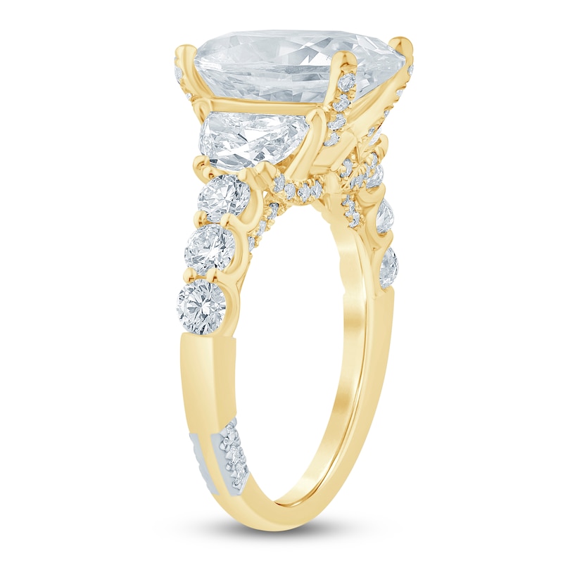 Main Image 2 of Pnina Tornai Lab-Grown Diamond Oval-Cut Engagement Ring 6-7/8 ct tw 14K Yellow Gold