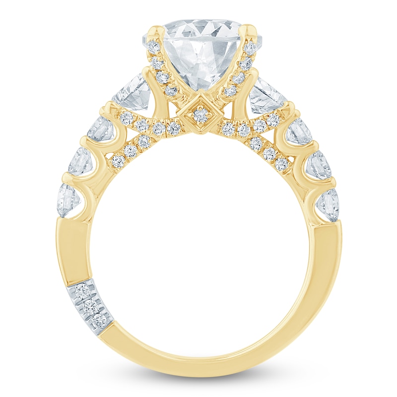Main Image 4 of Pnina Tornai Lab-Grown Diamond Oval-Cut Engagement Ring 6-7/8 ct tw 14K Yellow Gold