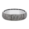 Thumbnail Image 3 of Men's Lava Rock Pattern Comfort-Fit Wedding Band Tungsten Carbide 6mm