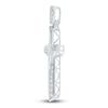 Thumbnail Image 2 of Men's Diamond Cross Charm 1/4 ct tw Sterling Silver